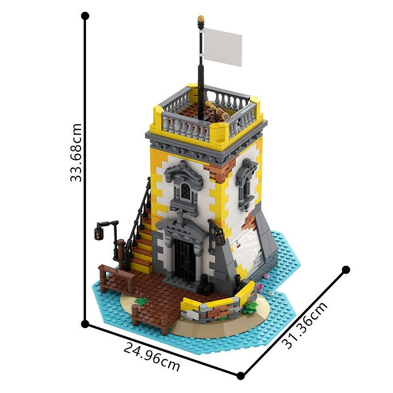 Sabre Island Pirate Fortress MOC Building Kit | Custom Fort Diorama - 7