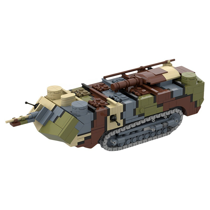 Saint-Chamond WWI French Tank MOC Building Kit - 1