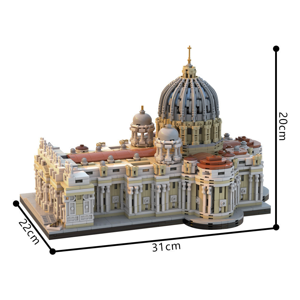saint peter's basilica building set | 1:800 | moc-205664 - 3