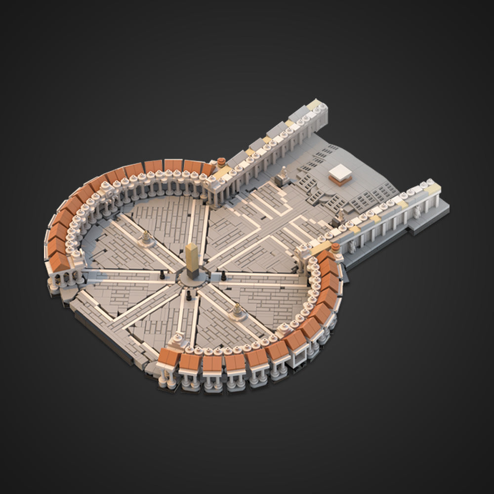 Saint Peter's Square Building Kit | 1:800 | LEGO-Compatible MOC - 3