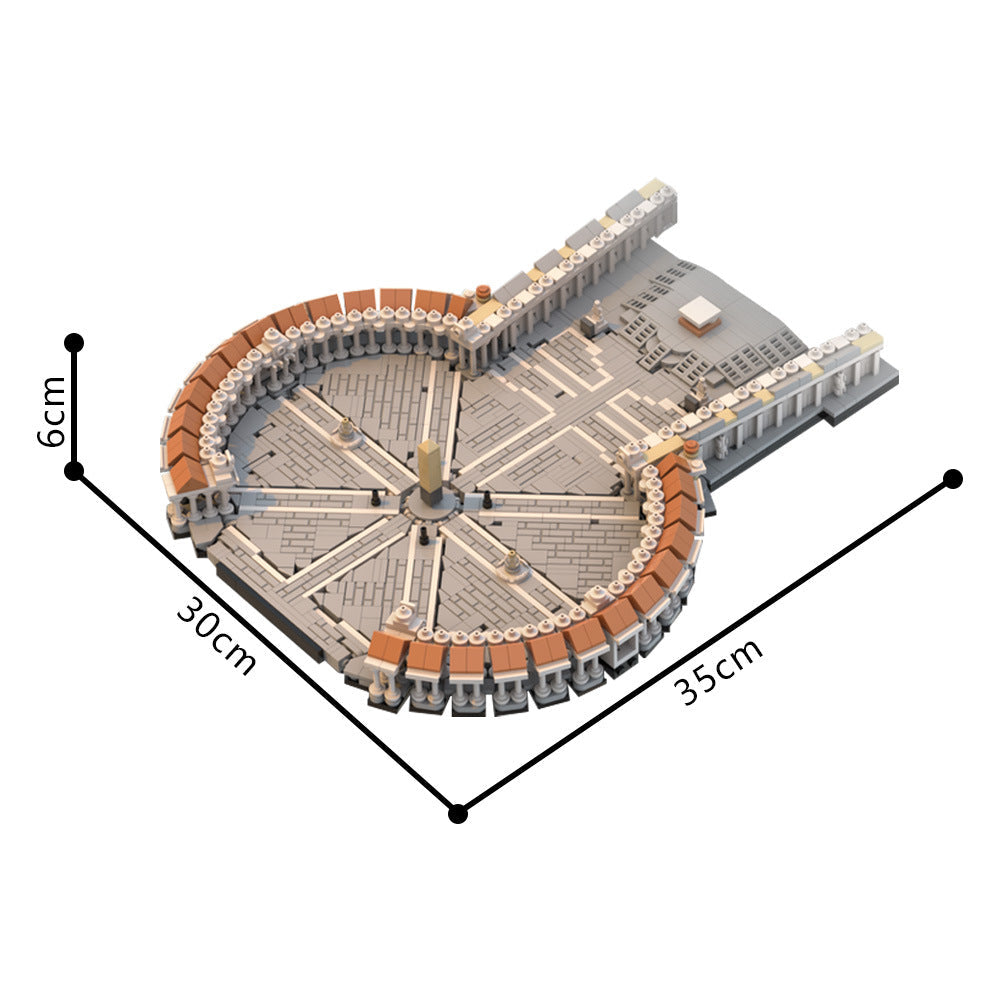 Saint Peter's Square Building Kit | 1:800 | LEGO-Compatible MOC - 5