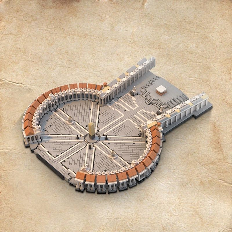 Saint Peter's Square MOC 1:800 Scale Historic Architecture Building Kit - 2