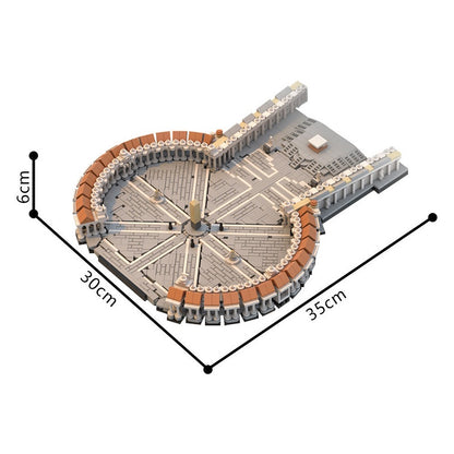 Saint Peter's Square MOC 1:800 Scale Historic Architecture Building Kit - 5