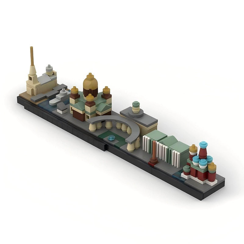 Saint Petersburg Skyline MOC Architecture Building Kit - 7