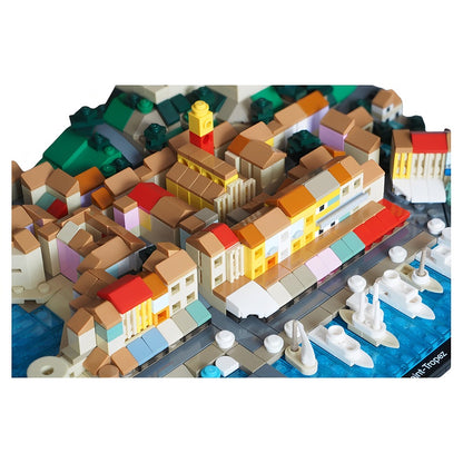 Saint-Tropez French Riviera Harbor Diorama MOC Building Kit - 2