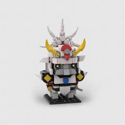 samurai bianco brickheadz building set | 5 samurai | moc-66328 - 2