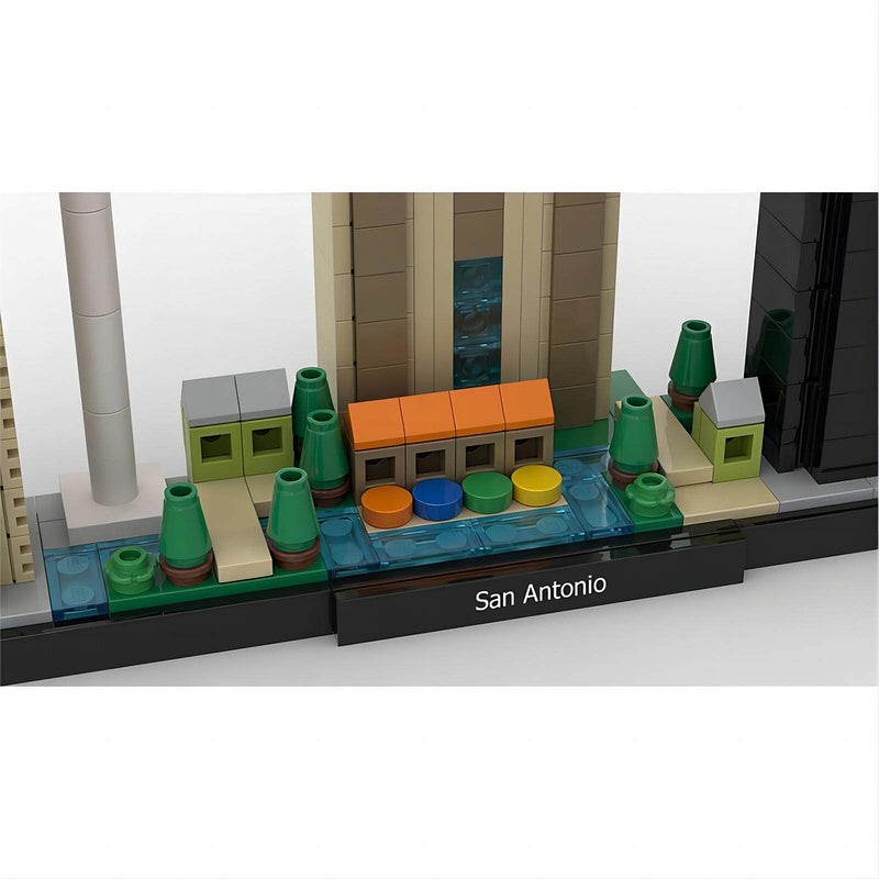 San Antonio Skyline Building Kit | LEGO-Compatible MOC - 3