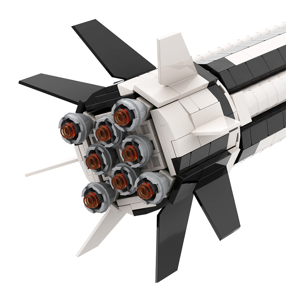 Saturn 1B Booster Building Kit | 1/110 Scale | LEGO-Compatible MOC - 7