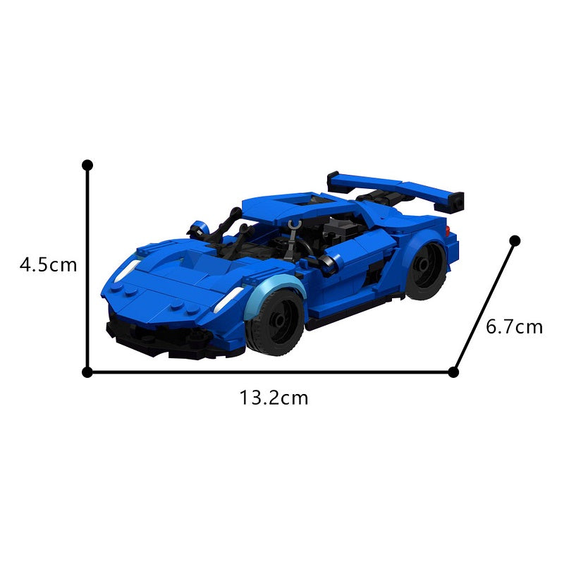 Scandinavian Hypercar Building Kit | LEGO-Compatible MOC - 3