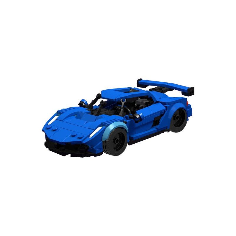 Scandinavian Hypercar Building Kit | LEGO-Compatible MOC - 4