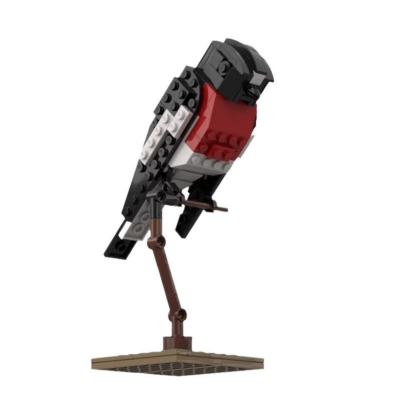 Scarlet Robin Bird Building Kit | LEGO-Compatible MOC - 4