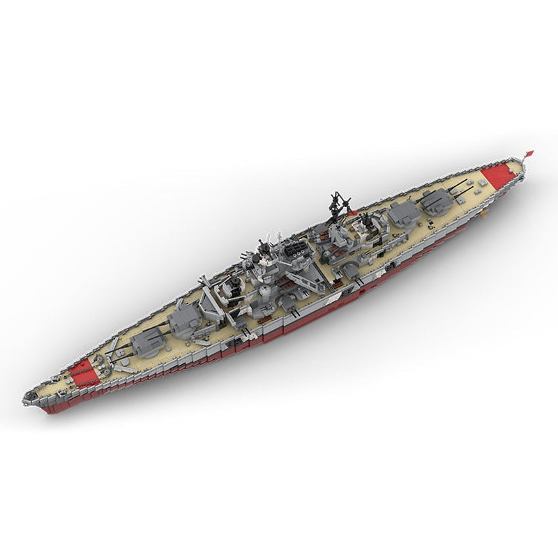 Schlachtschiff Bismarck MOC Building Kit | Historic Battleship Model - 4