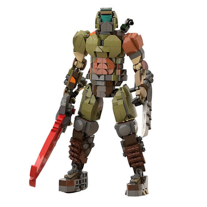 Sci-Fi Armored Slayer MOC Character Figure Building Kit - 1