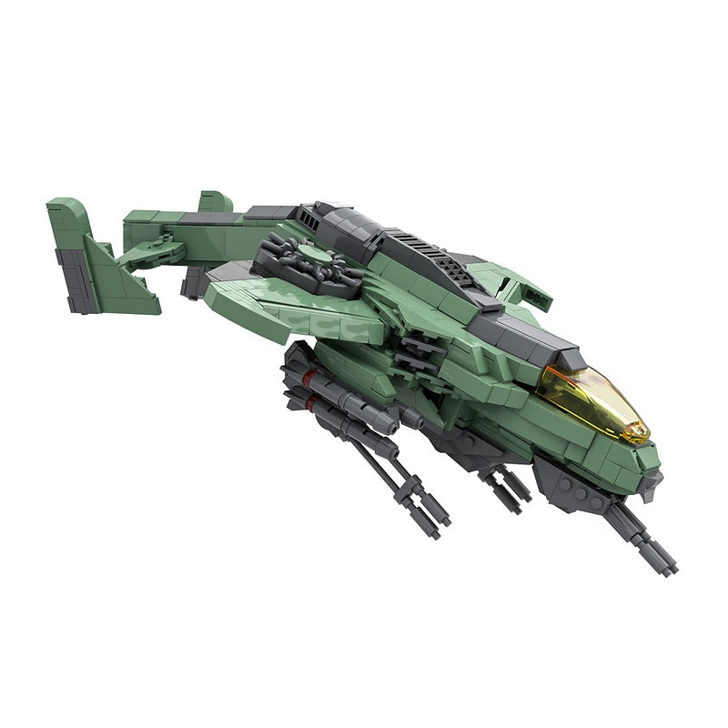 Sci-Fi AV-22 Sparrowhawk Gunship Building Kit | LEGO-Compatible MOC - 2