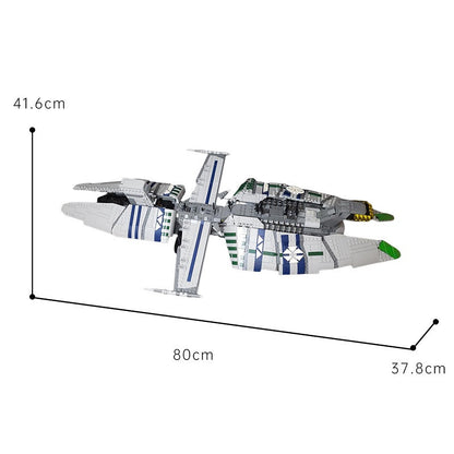 Sci-Fi Capital Star Frigate Building Kit | UCS-Scale LEGO-Compatible MOC - 5