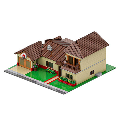 Sci-Fi Cartoon Suburban Family House Building Kit | LEGO-Compatible MOC - 3