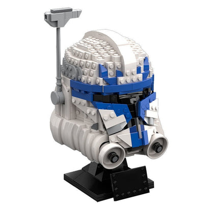 Sci-Fi Clone Captain Helmet MOC Character Display Building Kit - 1