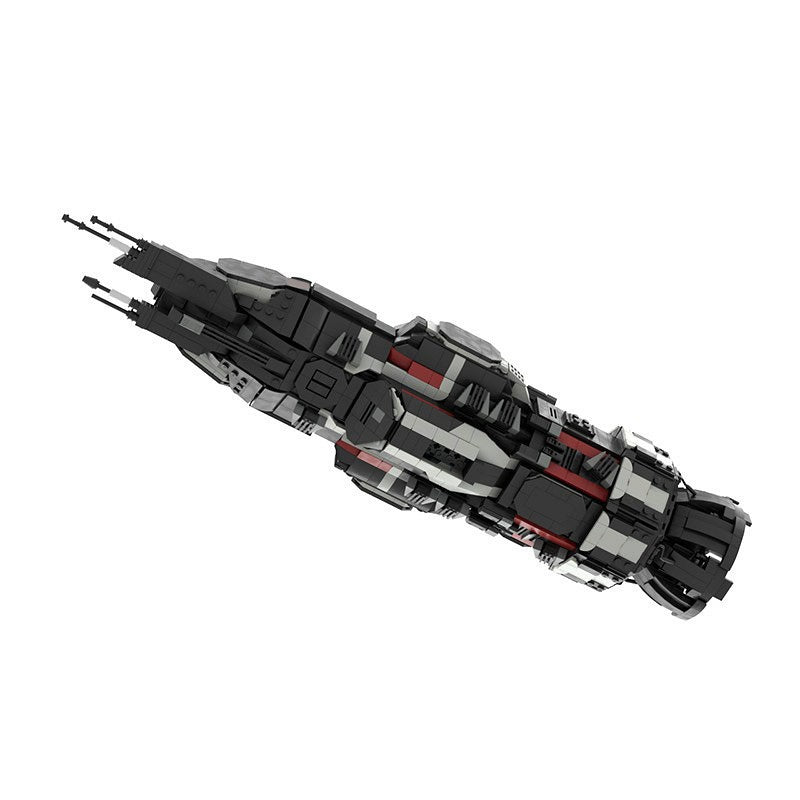 Sci-Fi Corvette Class Starship Mid-Scale Space Gunship Building Kit | LEGO-Compatible MOC - 2