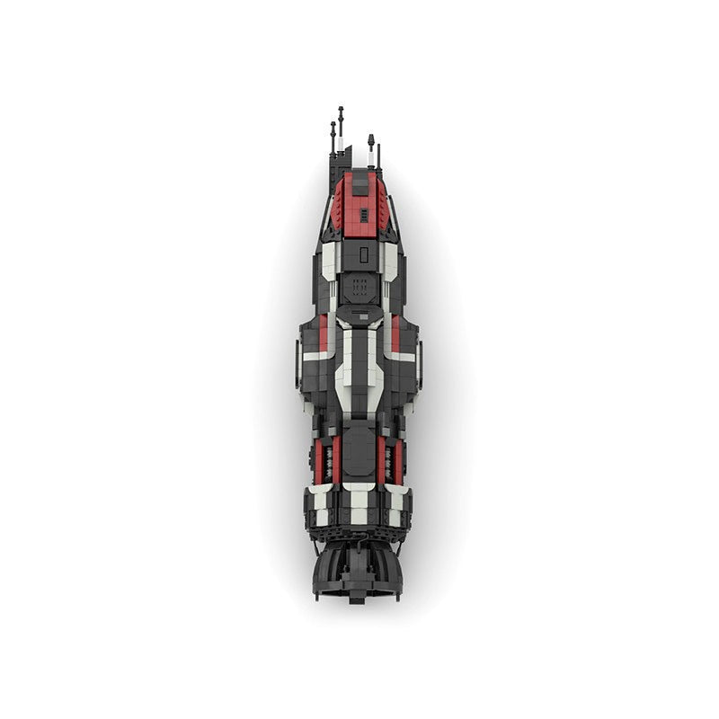 Sci-Fi Corvette Class Starship Mid-Scale Space Gunship Building Kit | LEGO-Compatible MOC - 3