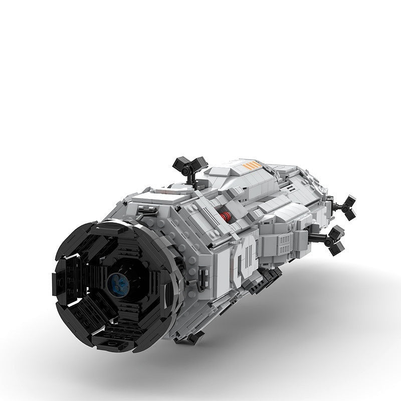 Sci-Fi Corvette Space Gunship MOC Building Kit | Futuristic Spaceship - 4