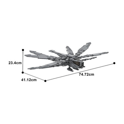 Sci-Fi Desert Ornithopter MOC Building Kit | Futuristic Aircraft Model - 5