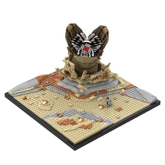 Sci-Fi Desert Sandworm Diorama MOC Building Kit - 1