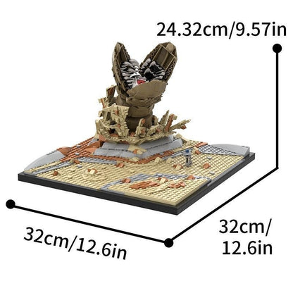 Sci-Fi Desert Sandworm Diorama MOC Building Kit - 4