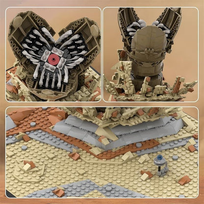 Sci-Fi Desert Sandworm Diorama MOC Building Kit - 5