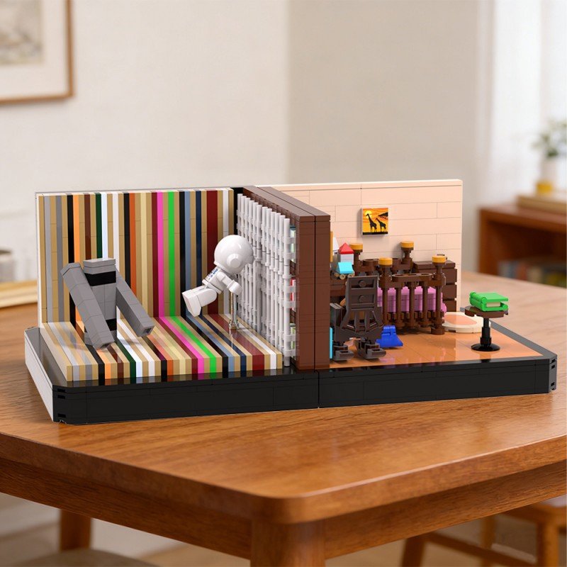 Sci-Fi Dimension Library Building Kit | LEGO-Compatible MOC - 5