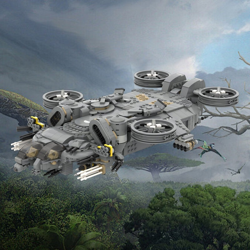 Sci-Fi Dragon Assault Ship MOC Building Kit - 5