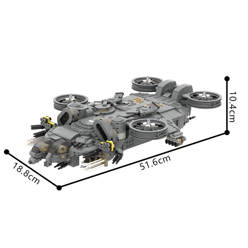 Sci-Fi Dragon Assault Ship MOC Building Kit - 6