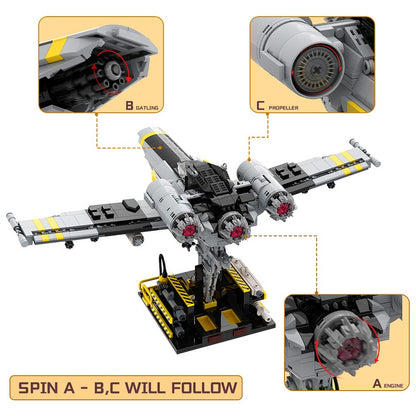 Sci-Fi Eagle Air Support Fighter Building Kit | Compatible MOC - 4