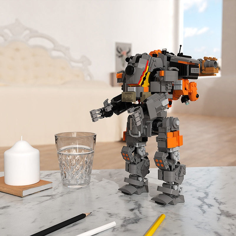Sci-Fi Fire Arsenal Heavy Mecha Building Kit | LEGO-Compatible MOC - 2