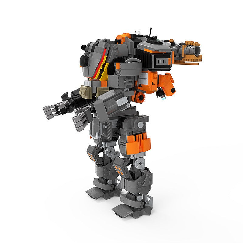 Sci-Fi Fire Arsenal Heavy Mecha Building Kit | LEGO-Compatible MOC - 3