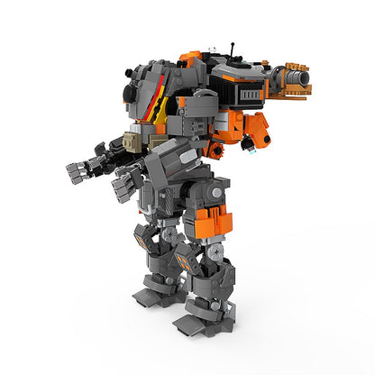 Sci-Fi Fire Arsenal Heavy Mecha Building Kit | LEGO-Compatible MOC - 3