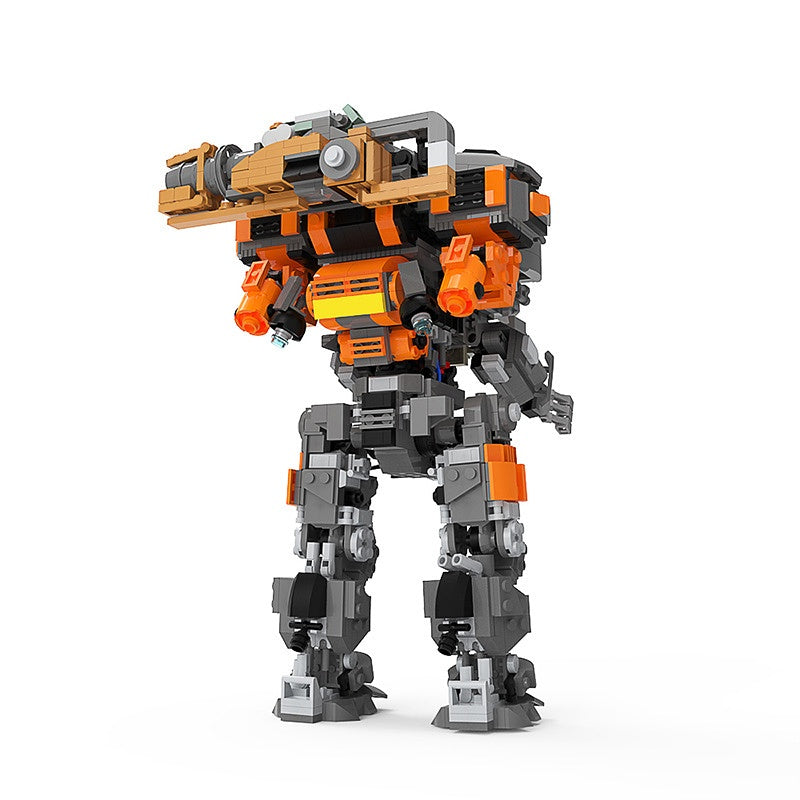 Sci-Fi Fire Arsenal Heavy Mecha Building Kit | LEGO-Compatible MOC - 5