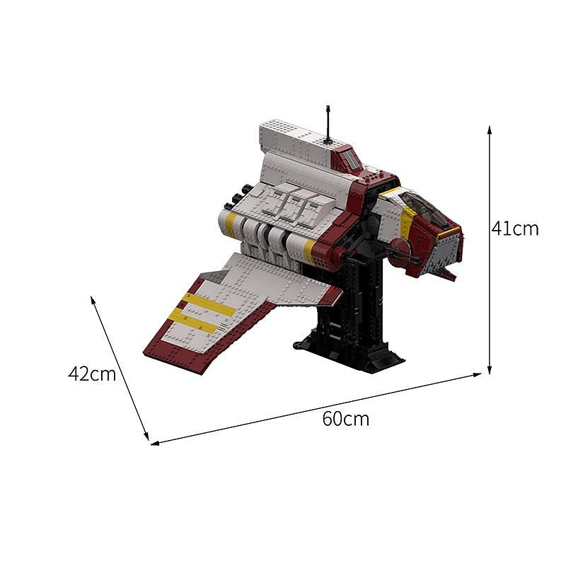 Sci-Fi Galactic Attack Shuttle MOC Space Transport Building Kit - 2