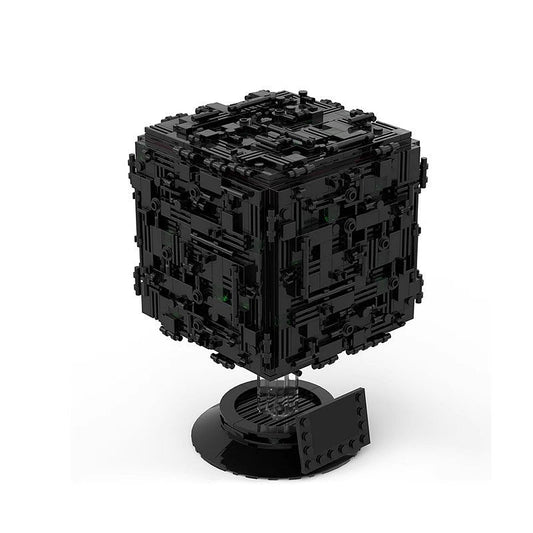 Sci-Fi Galactic Cyber Cube MOC Building Kit | Futuristic Display Model - 1