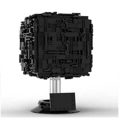 Sci-Fi Galactic Cyber Cube MOC Building Kit | Futuristic Display Model - 2