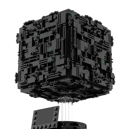 Sci-Fi Galactic Cyber Cube MOC Building Kit | Futuristic Display Model - 3