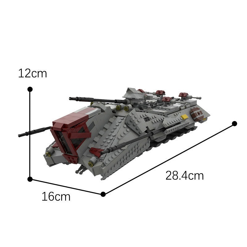 Sci-Fi Galactic Heavy Artillery Transport MOC Building Kit - 2