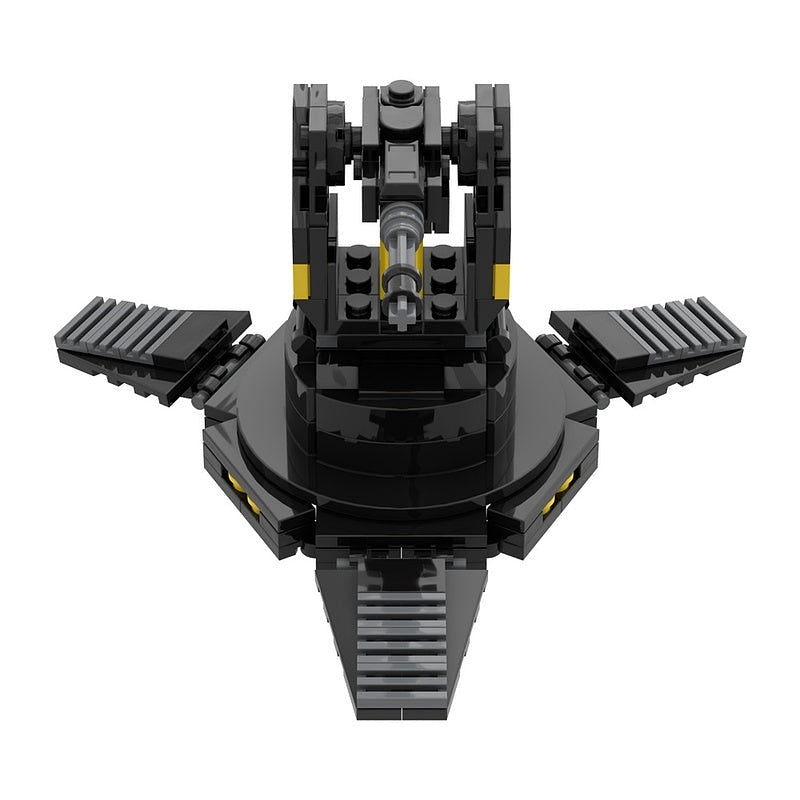 Sci-Fi Gatling Sentry Turret MOC Building Kit | Futuristic Defense Model - 5