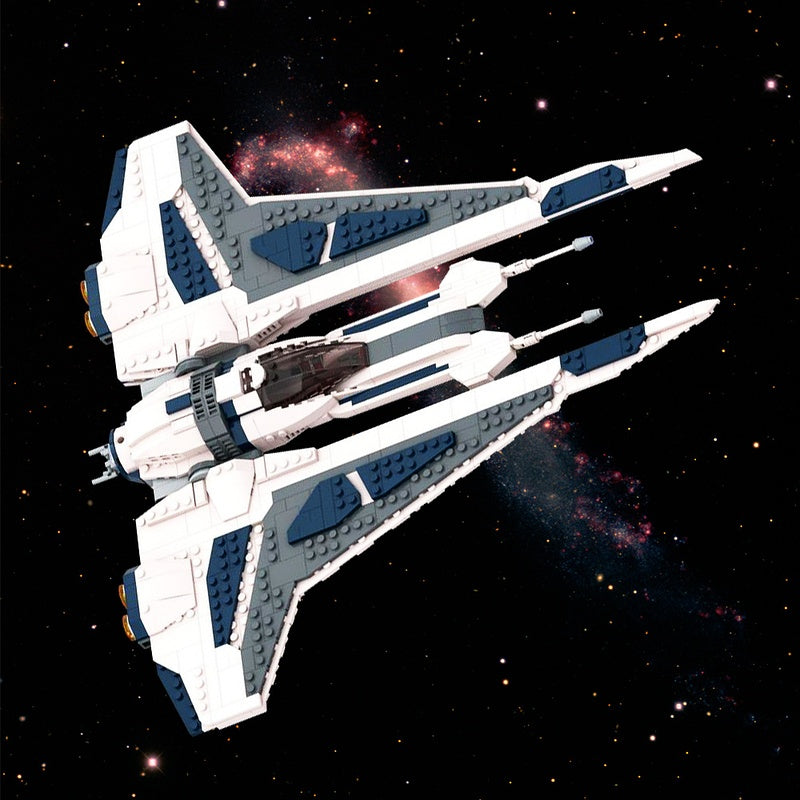 Sci-Fi Gauntlet Starfighter Building Kit | LEGO-Compatible MOC - 2