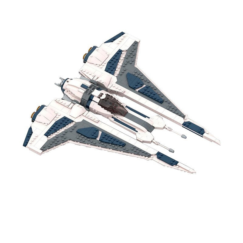 Sci-Fi Gauntlet Starfighter MOC Spacecraft Building Kit | Futuristic Fighter - 2