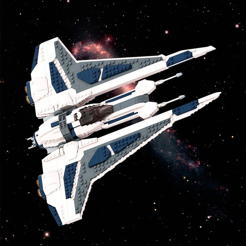 Sci-Fi Gauntlet Starfighter MOC Spacecraft Building Kit | Futuristic Fighter - 3