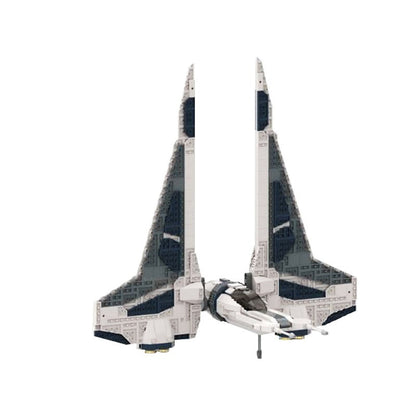 Sci-Fi Gauntlet Starfighter MOC Spacecraft Building Kit | Futuristic Fighter - 6