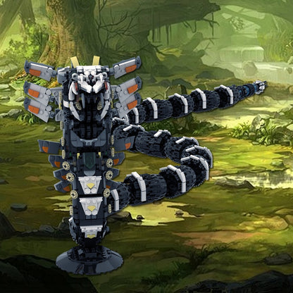 Sci-Fi Giant Cobra Mecha Slithering Serpent Building Kit | LEGO-Compatible MOC - 1