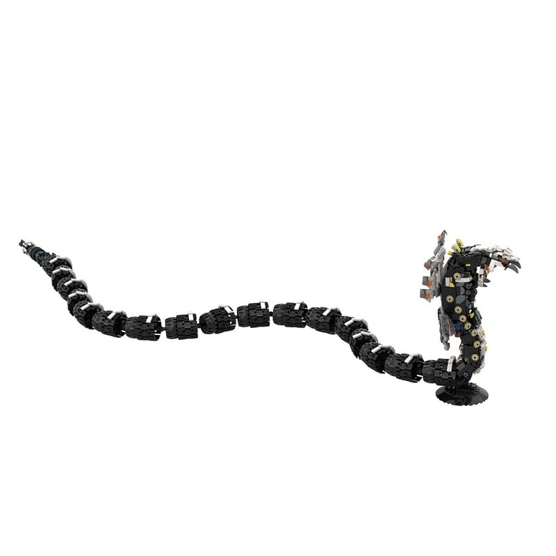 Sci-Fi Giant Cobra Mecha Slithering Serpent Building Kit | LEGO-Compatible MOC - 2