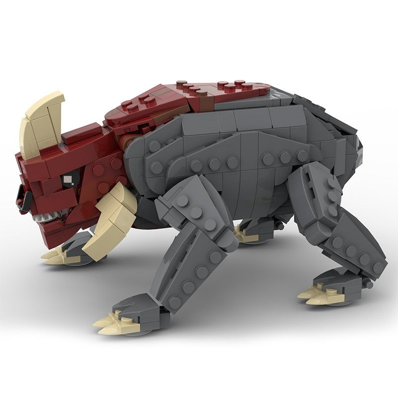 Sci-Fi Gladiator Arena Horned Beast Building Kit | LEGO-Compatible MOC - 3