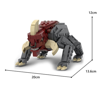 Sci-Fi Gladiator Arena Horned Beast Building Kit | LEGO-Compatible MOC - 4